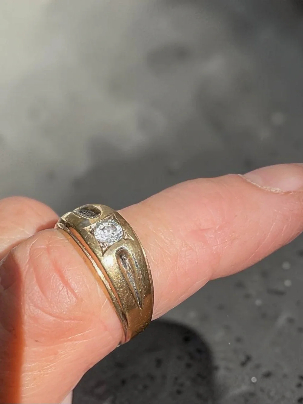 🌺Vintage Uncas Gold Filled CZ Ring
